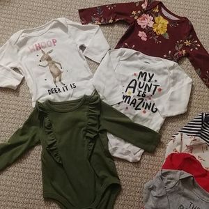 9 long sleeve onesies